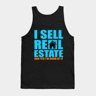 Realtor Sell Fathers Day Gift Funny Retro Vintage Tank Top